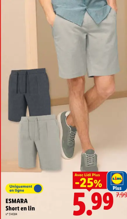 Offre: Short en lin