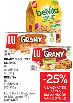 Offre: Grany Biscuits / Belvita / Koeken