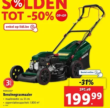 Aanbieding: Benzinegrasmaaier