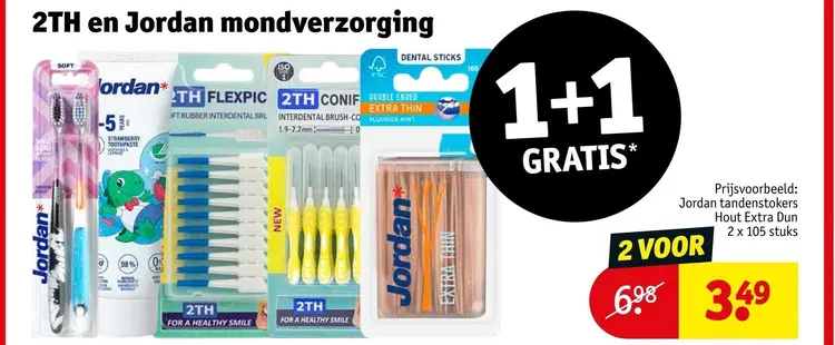 Aanbieding: 2TH en Jordan mondverzorging