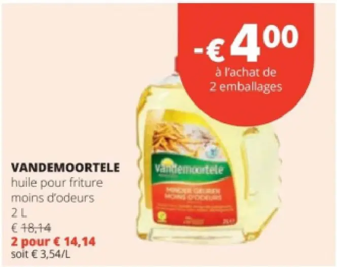 Offre: huile pour friture
