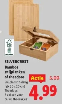 Aanbieding: Bamboe snijplanken of theedoos