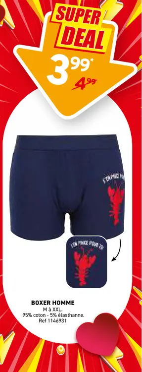 Offre: Boxer homme
