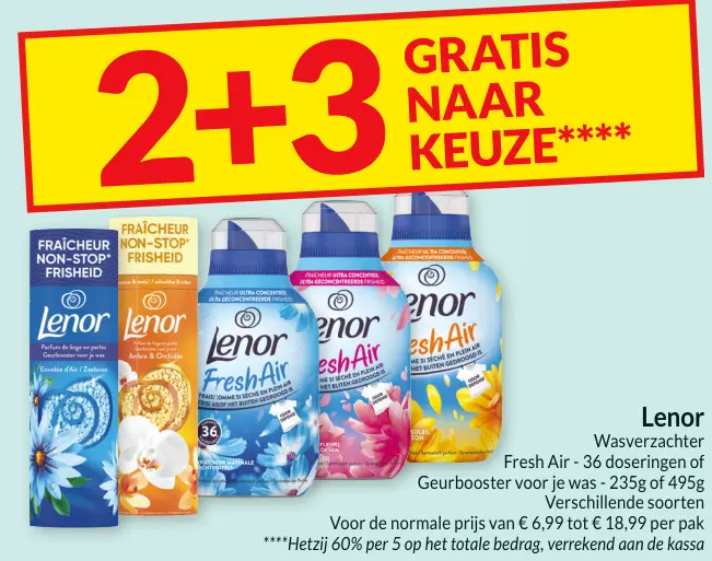 Promotie: Lenor Wasverzachter Fresh Air of Geurbooster