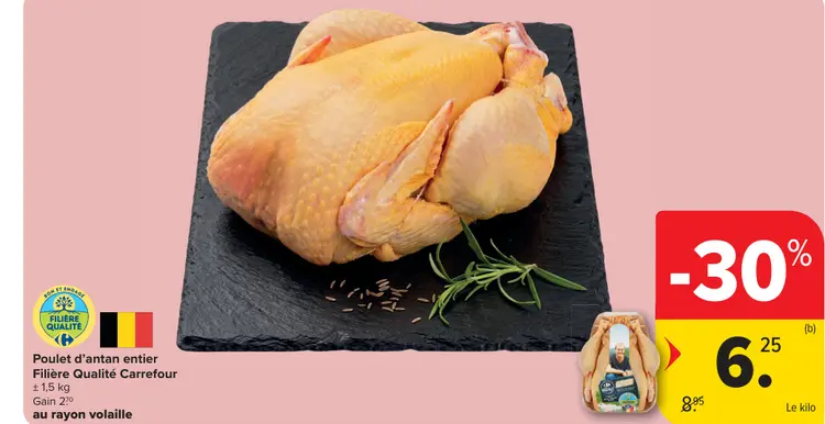 Offre: Poulet d'antan entier