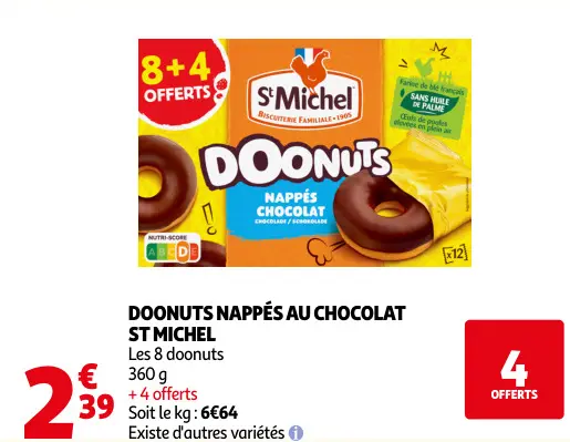 Promotie: Doonuts nappés au chocolat