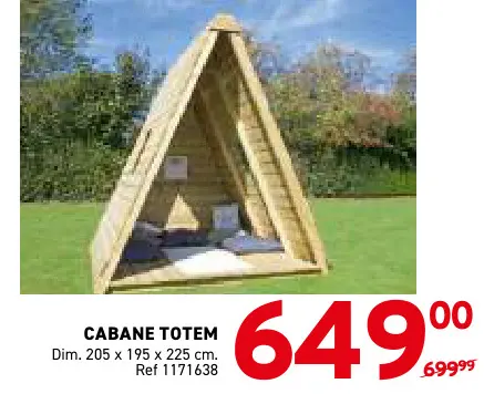Offre: Cabane totem