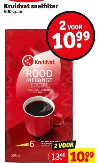 Promotie: Kruidvat ROOD MELANGE DESSERT SNELFILTER