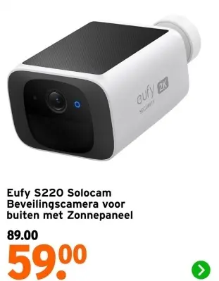 Aanbieding: S220 Solocam Beveiligingscamera voor buiten met Zonnepaneel