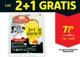 Offre: Lasagne bolognaise