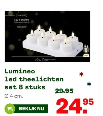 Aanbieding: led theelichten