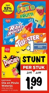 Aanbieding: Ola en Pirulo Waterijs
