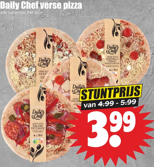 Aanbieding: Verse pizza