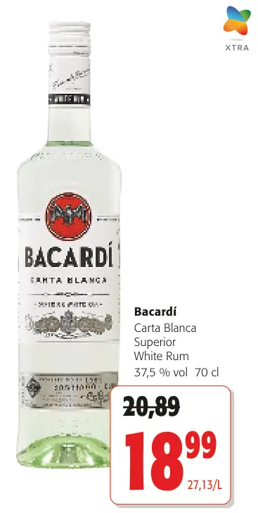 Offre: Bacardí Carta Blanca Superior White Rum