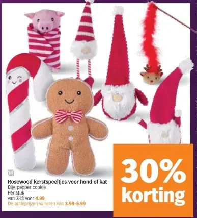 Aanbieding: Rosewood kerstspeeltjes voor hond of kat