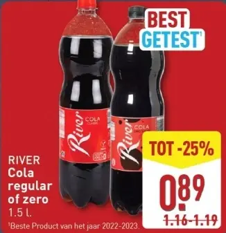 Aanbieding: Cola regular of zero