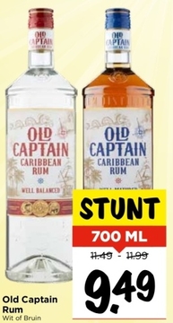 Aanbieding: Old Captain Rum Wit of Bruin