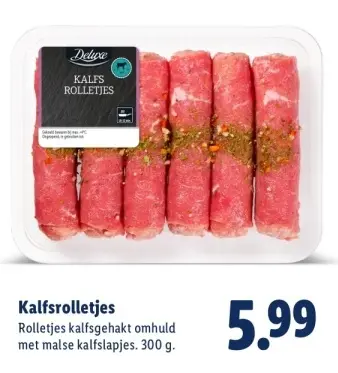 Aanbieding: Kalfsrolletjes