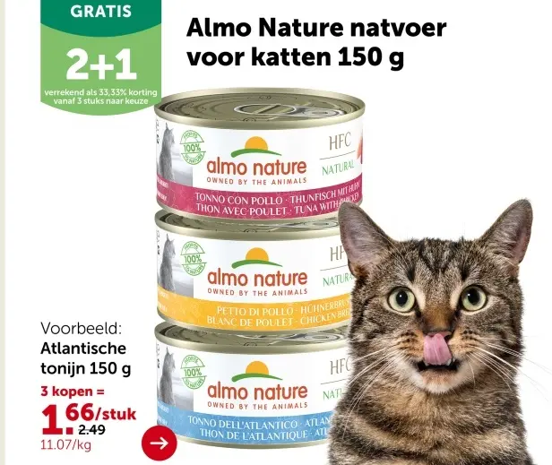 Promotie: Almo Nature natvoer