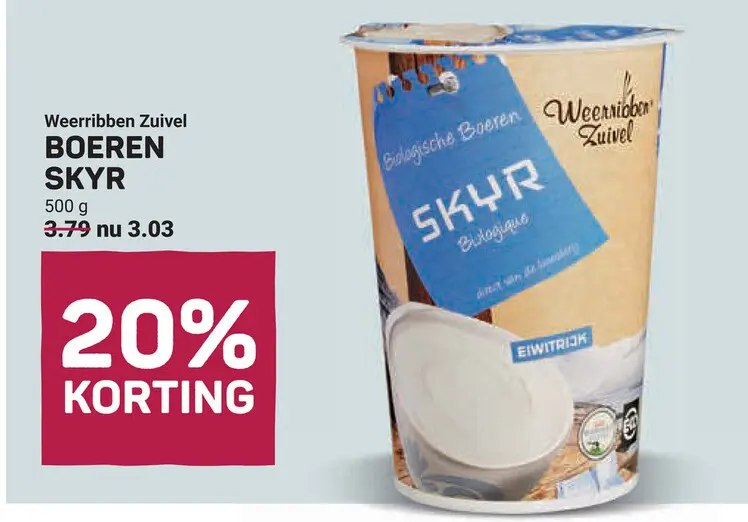 Aanbieding: Boeren skyr