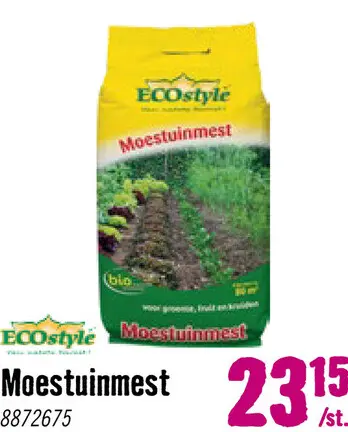 Aanbieding: ECOSTYLE moestuinmest 8 kg