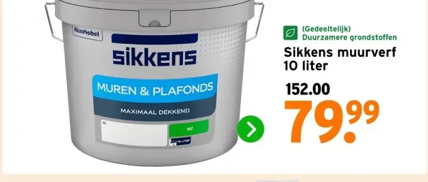 Aanbieding: Sikkens muurverf