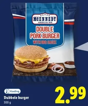 Aanbieding: Dubbele burger