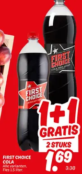 Aanbieding: First choice cola
