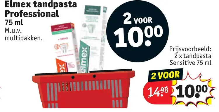 Promotie: Elmex tandpasta Professional