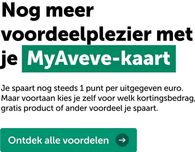 Promotie: MyAveve-kaart