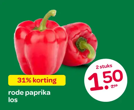 Aanbieding: rode paprika