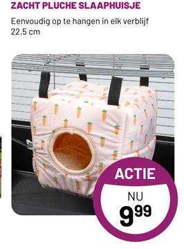 Aanbieding: ZACHT PLUCHE SLAAPHUISJE