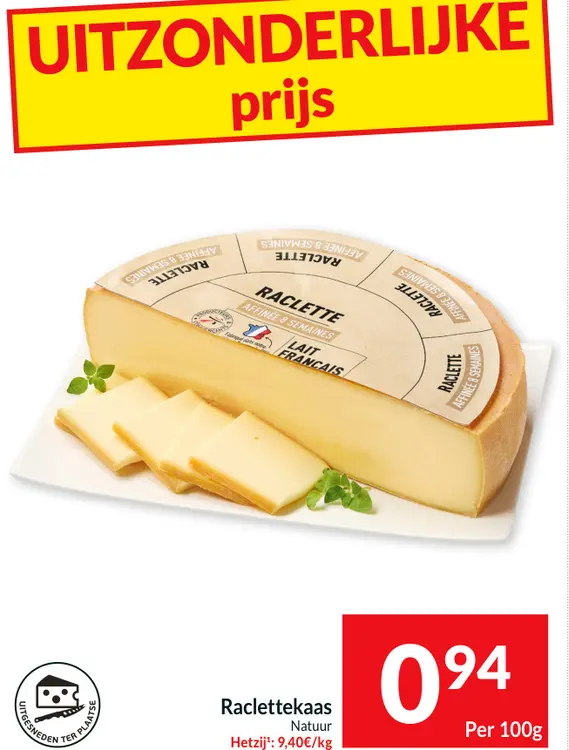 Promotie: Raclettekaas