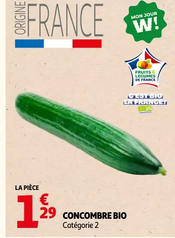 Offre: Concombre bio