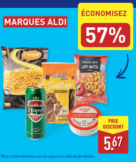 Offre: Primo Frites, Romeo Twister, Trader Joe's Joy