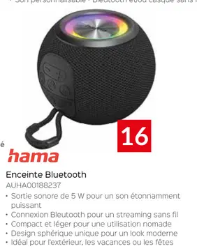 Offre: Enceinte Bluetooth