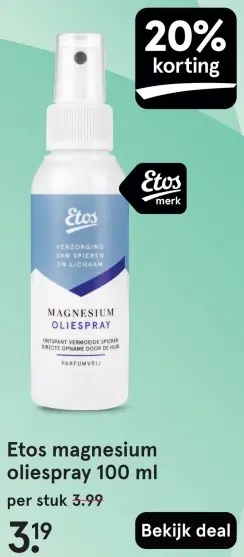 Aanbieding: Magnesium oliespray 100 ml