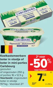 Aanbieding: Koelkastsmeerbare boter in vlootje of boter in mini-poties