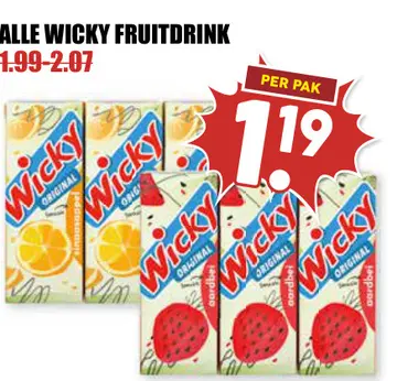 Aanbieding: Wicky Fruitdrink