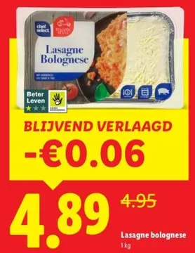 Aanbieding: Lasagne bolognese