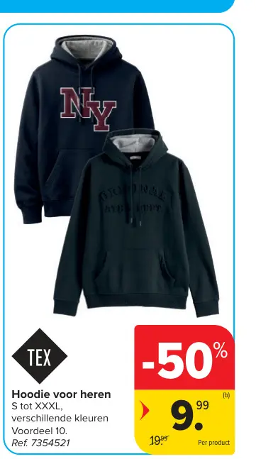 Promotie: Hoodie voor heren