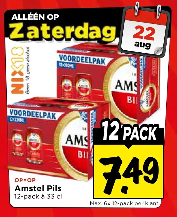 Aanbieding: Amstel Pils