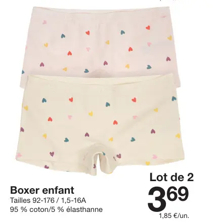 Offre: Boxer enfant