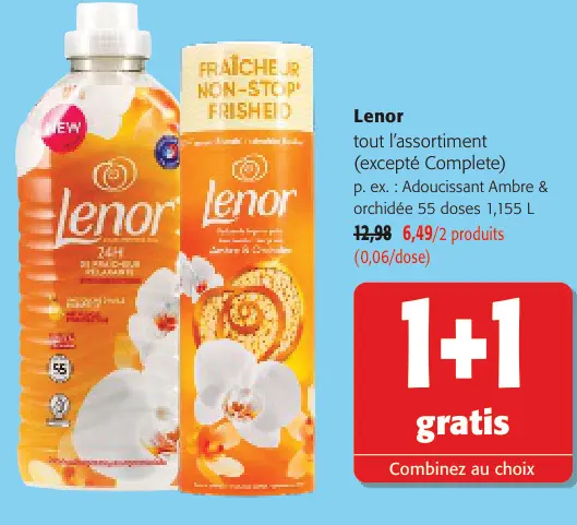 Offre: Adoucissant Ambre & orchidée