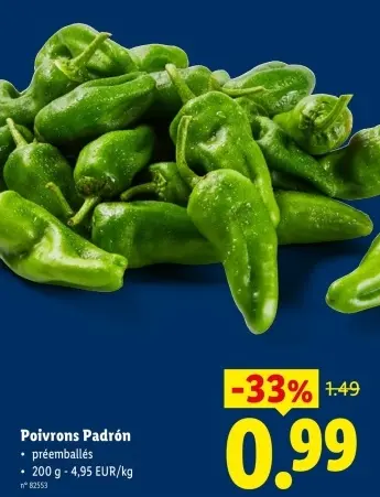 Offre: Poivrons Padrón