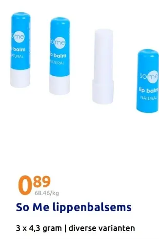 Aanbieding: lippenbalsems