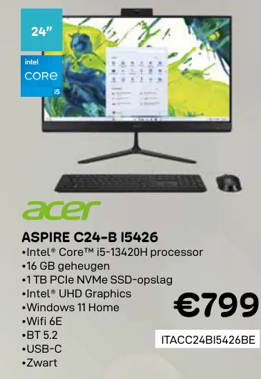 Aanbieding: Aspire c24-b i5426