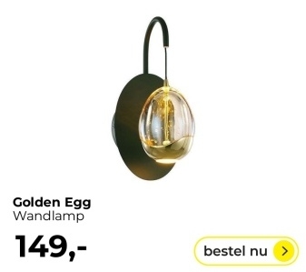 Aanbieding: Golden Egg Wandlamp