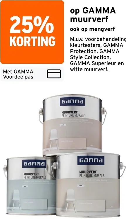 Aanbieding: GAMMA Muurverf
