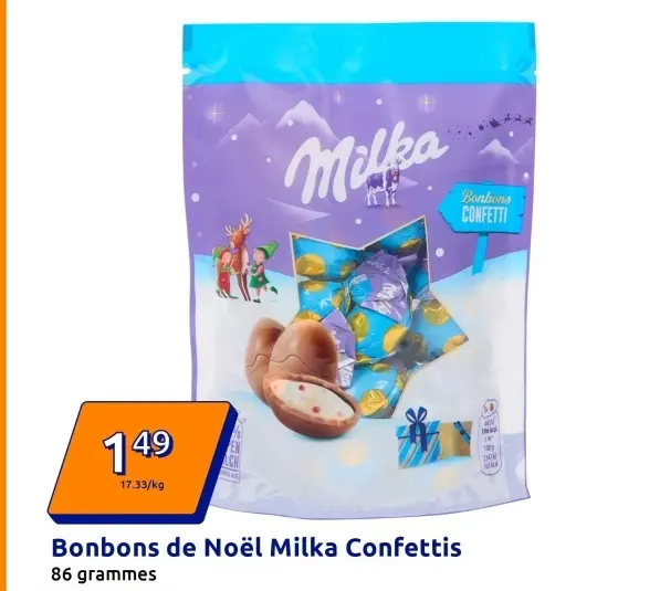 Offre: Bonbons de Noël Milka Confettis